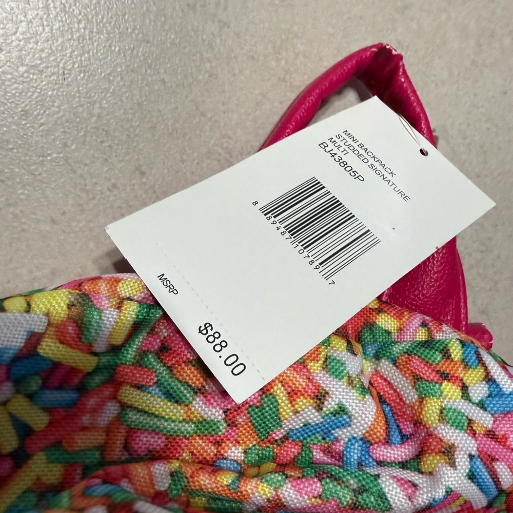 Betsey Johnson Multicolor Sprinkle Backpack - Picture 6 of 8